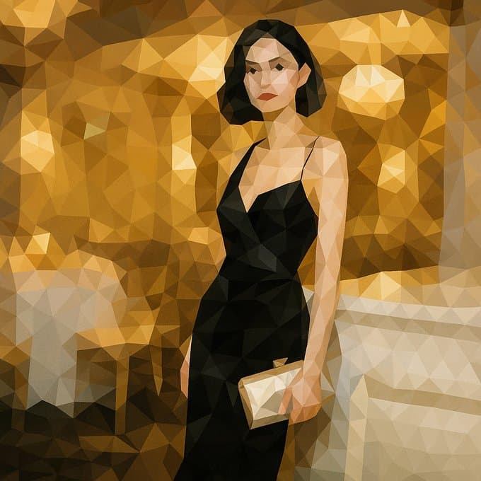 Low-poly mosaic style