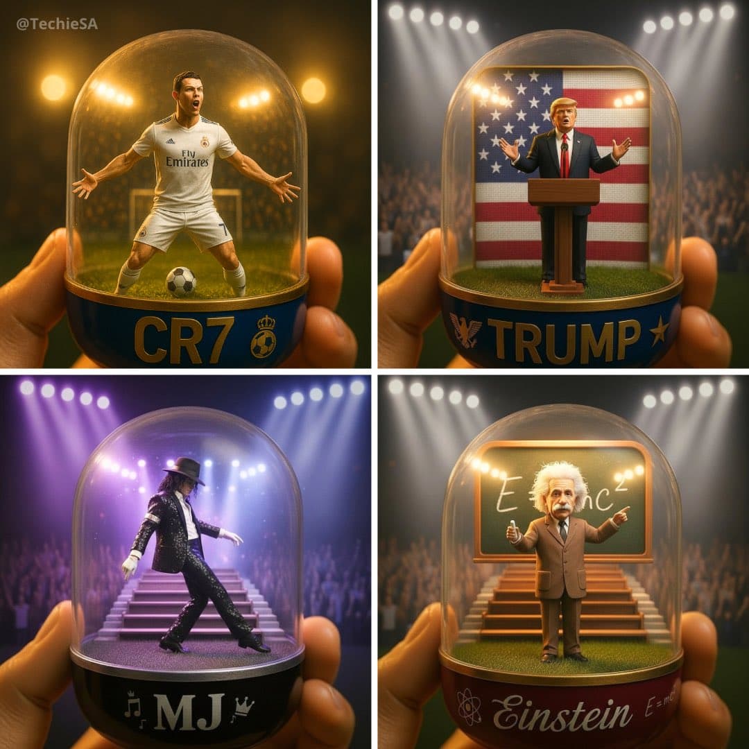 Transparent Gashapon Scene Model