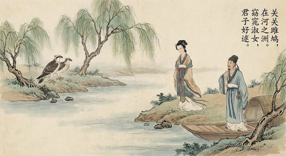 Create a painting based on an ancient poem.