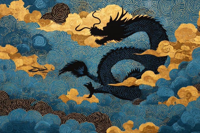 Obra de Teatro de Sombras em Estilo Ukiyo-e do Japão